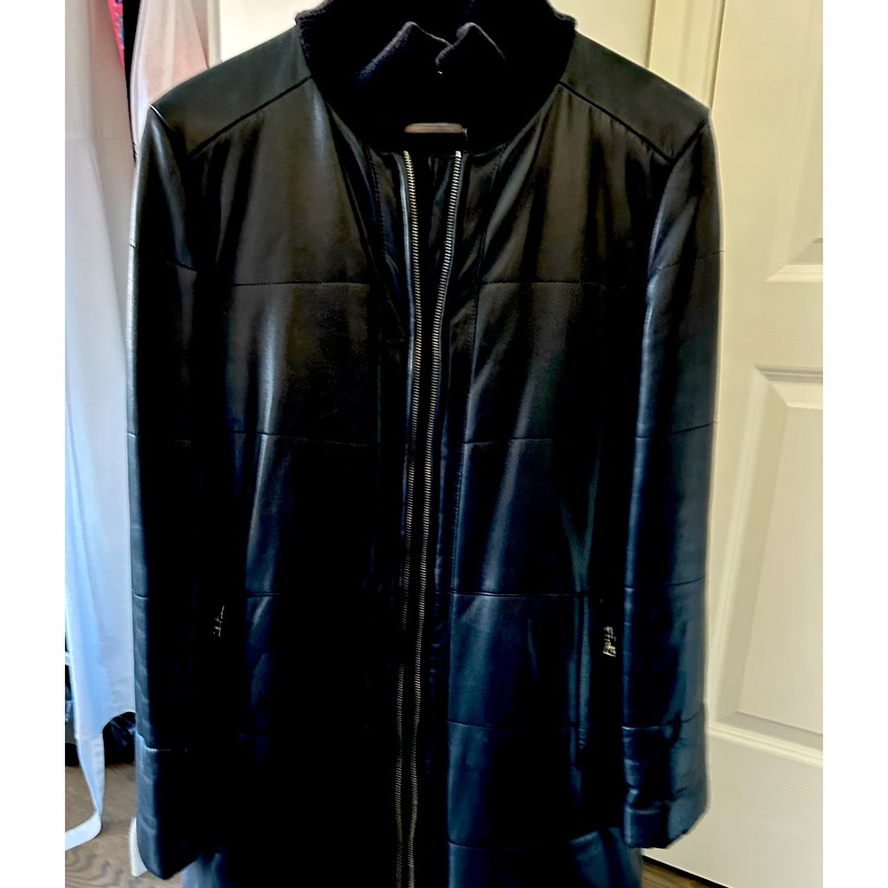 Leather Car Coat